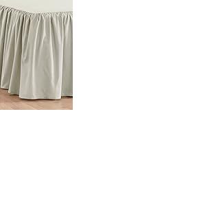 Jotex Zack Drap Tour de lit 60 cm qualit&eacute; Biologique Beige 180 x 200 cm