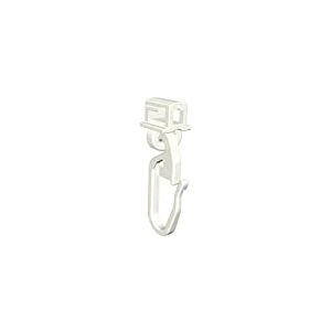 Flair Deco Patins avec Crochets courbés à clic pour 5,2–5,6 mm de Course Largeur (400 pièces), Plastique, Blanc, 3.5 x 1 x 1 cm, – unités