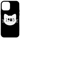 Chat né en 1985 Ans Anniversaire Maman de chat Papa de chat Coque pour iPhone 12 mini