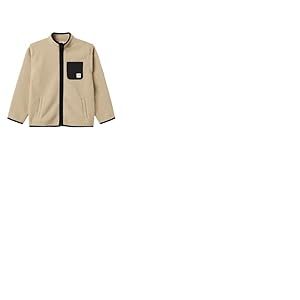 NAME IT Jacket Nkmlane Ls Teddy Veste en Peluche, Blanc cassé, 122-128 Garçon