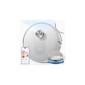 Proscenic Robot aspirateur Q8 avec Fonction serpillère, Blanc