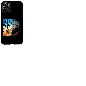 55e Anniversaire Homme basketteur Basket 55 Ans Coque pour iPhone 11 Pro