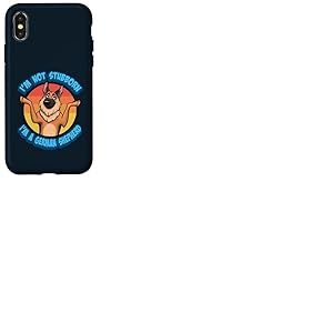 Art « Je ne suis pas têtu, je suis un chien de berger allemand » Coque pour iPhone X/XS