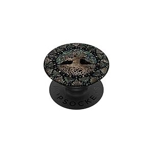 Arbre de vie - Yggdrasil PopSockets PopGrip - Support et Grip pour Smartphone/Tablette avec un Top Interchangeable