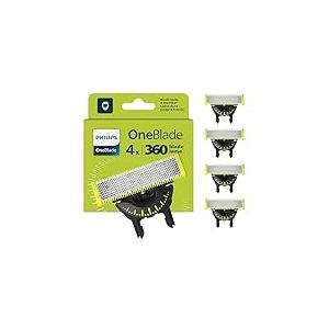 Philips OneBlade Original 360 lames, pour tous les modèles OneBlade et OneBlade Pro, 4 pièces (modèle QP440/50)