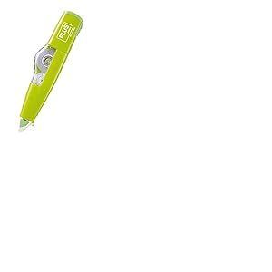 PLUS Japan Roller correcteur MR en forme de crayon rechargeable écologique vert, 6 m x 4,2 mm