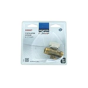 COMAP Robinet d'installation int&eacute;rieur gaz naturel - Gaz de ville - M1/2" (15x21) - S651009