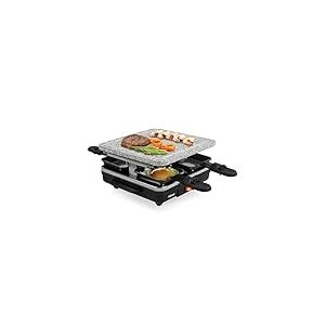 Appareil à raclette Tristar RA-2745 - Pierre à cuire - Surface de de cuisson 21 x 21 cm - Pour 4 personnes