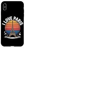 I Love Paris Tour Eiffel Coucher de soleil Coque pour iPhone XS Max