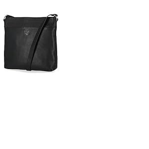 Timberland Grand sac &agrave; bandouli&egrave;re en cuir, noir, One Size