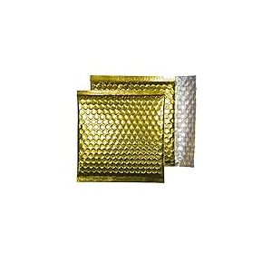 Blake Purely Lot de 100 enveloppes matelassées auto-adhésives avec bande protectrice pour CD Doré métallisé 165 x 165 mm