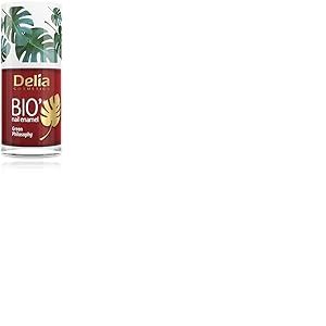 Delia Cosmetics - Vernis à ongles Bio Green – Fraise – Convient aux végétaliens – Opacité et brillance parfaites – Application facile et rapide – Ingrédients naturels – Couleur longue durée jusqu'à 6 jours – 11 ml