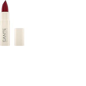 Sante Naturkosmetik NaturkosmetikNaturkosmetik 07 Fierce Red Rouge à lèvres Couleurs transparentes à intenses avec acide hyaluronique, soin délicat et protecteur, 4,5 g