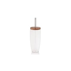 Kela 20960 set porte-brosse WC, céramique et bambou, 'Natura'