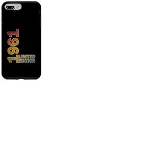 Cadeau d'anniversaire pour Homme et Femme né en 1961 ayant 64 Ans Coque pour iPhone 7 Plus/8 Plus