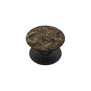 Motif Camouflage Chasseur Arbre cerf Camouflage Buck PopSockets PopGrip Adh&eacute;sif