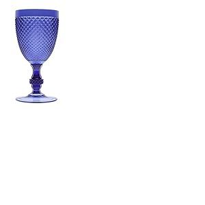 Excelsa Diamond Verre à Pied 39 cL, Plastique, Bleu, 9,2 x 9,2 x 18,5 cm