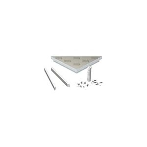 LUX ELEMENTS Banquette de Douche d'angle prêt à carreler 84,9 x 60 x 10cm I Banc en Mousse Dure à 3 Angles I pour Utilisation en Angle I Suspendue
