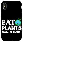 Mangez des Plantes Sauvez la plan&egrave;te Coque pour iPhone X/XS