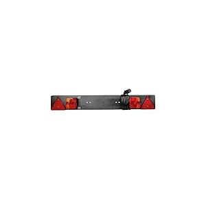 OROK - Kit de signalisation - Plaque de signalisation pour Porte vélo ABS 1m - Longueur Alimentation : 4m - Contient : 2 lanternes (4 Fonctions), 2 Triangles réfléchissants