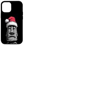 Costume de Statue de Moai drôle au Look de Noël Coque pour iPhone 12/12 Pro