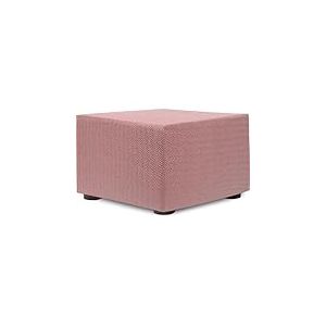 ECOMMERC3 Housse pour pouf 40 x 40 cm, super élastique bi-élastique - Housse de pouf de couleur écru, protectrice respirante et anti-usure, facile à installer et à retirer une adaptabilité maximale et