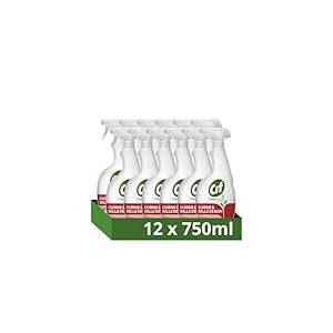 CIF - Spray nettoyant Multi-usages 5 en 1 - Technologie Cleanboost - dégraisse & détartre - assainit et fait briller (lot prOMO de 12x750ml)
