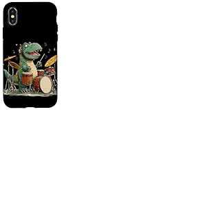 Costume de Dinosaure Amusant avec Tambour &agrave; Bascule pour gar&ccedil;ons et Filles Coque pour iPhone X/XS