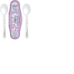 Disney Stitch - Lot de 2 boîtes à déjeuner pour enfant avec gourde - Bleu - Idéal pour l'école, la maternelle et les excursions