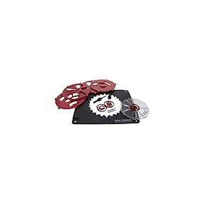 Milescraft 1207 Design/Inlay Kit, kit de gabaris de routeurs, noir et rouge, petit