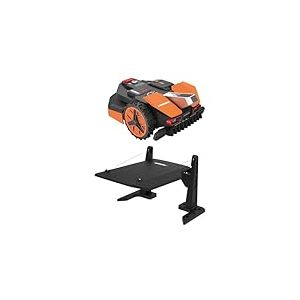 Pack WORX - LANDROID Vision 1300m² WR213E .1 + Garage de Protection Design (Caméra 4K + IA Adaptative, évite Les Obstacles, Coupe des Bordures, Multizone, précision sans réseau RTK ou antenne)