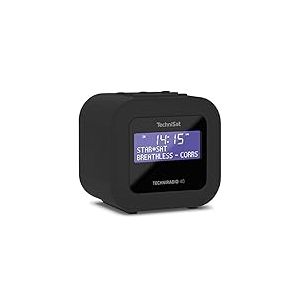 TechniSat TECHNIRADIO 40 - Radio-réveil DAB+ (DAB, FM, alarme avec deux heures d'alarme réglables, minuterie de mise en veille, fonction de rappel, écran LCD à intensité variable, fonction de chargement USB) noir