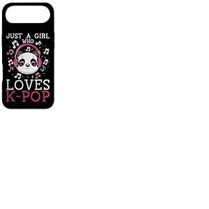 Fille K-Pop Qui Aime la Musique Pop cor&eacute;enne Panda Kawaii Coque pour iPhone Air