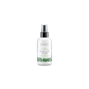 VIANEK Tonifiant et eau capillaire pour cuir chevelu avec paille en boîte, sauge, ortie, velcro et bouleau Cosmétique naturel végétalien pour homme et femme Taille 150 ml