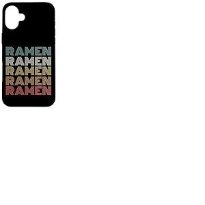 Vintage 60s 70s Font Colors Ramen Lover Restaurant Staff Coque pour iPhone 16 Plus