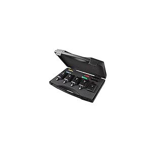 JRC Radar CR 4+1 Bite Alarm Kit Complet d'alarmes de p&ecirc;che Qui Vous Donne Tout ce Dont Vous Avez Besoin, alarmes de p&ecirc;che parfaites pour la p&ecirc;che &agrave; la Carpe, Unisexe, Noir