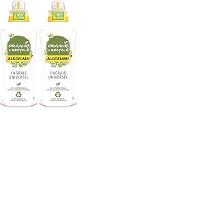 ALGOFLASH Organic & Recycl&eacute; Engrais Liquide Universel 1 L, ALIRECY1, Nicht Zutreffend (Lot de 2)