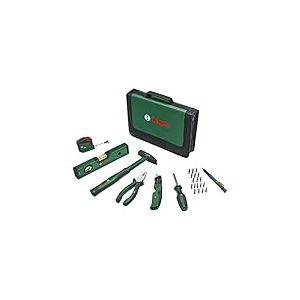 Bosch Home and Garden Set d’outils à main « Universal » 25 pièces Bosch (set polyvalent pour les travaux de bricolage et décoration ; cutter pliant ; pince universelle ; mètre ruban) - Amazon Edition