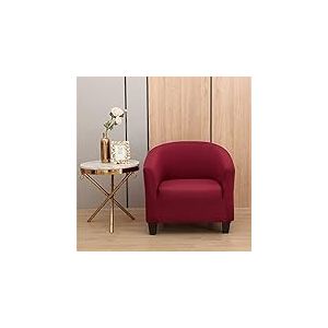 LEONEBEBE Housse de Chaise de Club, Housse de Chaise en Tub Extensible avec Fond &eacute;lastique Universel en Tissu pour Fauteuil de Bar, comptoir de Salon (vin)