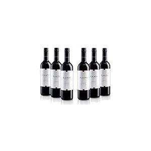 Canti - Merlot Vin Rouge Italien Sec, Saveur Équilibrée avec un Goût Fruité Rond, 6x750 ml (Lot de 6)