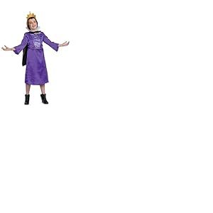 Disney Villains - Costume Enfant Reine Maléfique avec Cape et Coiffe - Taille M (7-8 Ans) - Sous Licence Officielle Disney - Déguisement Fille pour Halloween ou Carnaval