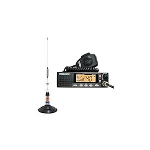 Kit Radio CB President Johnson II ASC + antenne CB PNI ML70, Longueur 70 cm, 26-30 MHz, 200 W