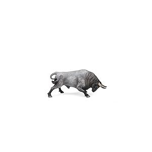 Deqube 90110102 Bravo Cardeno Embistirdo Figurine de Taureau, Gris, 16 x 6,5 x 7,7 cm