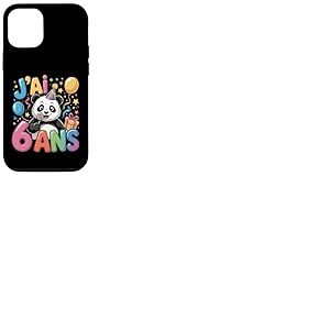 Enfant Panda Enfant 6 ans Anniversaire Garçon Fille Panda Coque pour iPhone 12/12 Pro