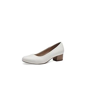 Jana Escarpins &agrave; Talon Bloc Vegan, Blanc (Blanc), 39 EU