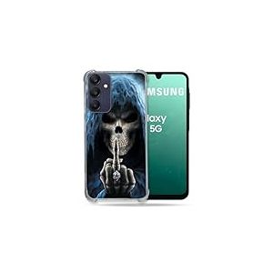 Cokitec Coque Renforcée pour Samsung Galaxy A16 5G Tete de Mort Doigt