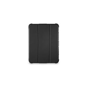 Hama Coque de Protection Apple iPad 10.9" (10e Gén. 2022) Housse Etui de Protection Bords Anti-Choc avec Rabat pour Tablette 27.7cm/ 10.9", Fonction Chevalet, Porte Stylet, Dos Transp. Noir
