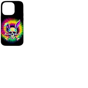 Lapin crâne psychédélique Coque pour iPhone 14 Pro