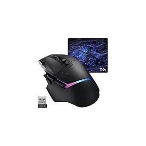 Logitech G G502 X Plus Lightspeed + G640 SE Combo - Wireless RGB Gaming Mouse and Large Cloth Gaming Mouse Pad (460 x 400 x 3 mm) - Black