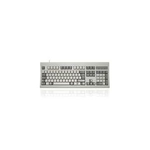 Perixx PERIBOARD-106M, Clavier USB Filaire Taille Standard, Touches ergonomiques incurvées, Classique rétro, Disposition Italienne